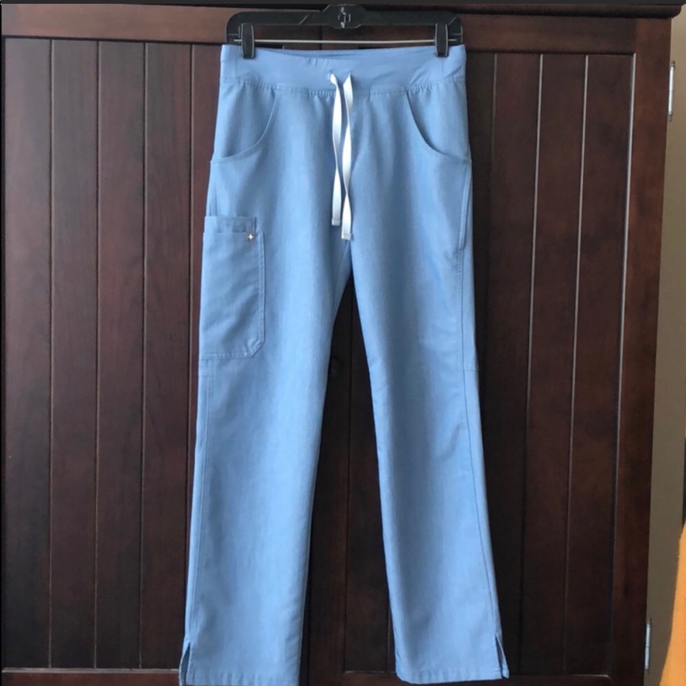 Figs Scrubs Set Heather Demin Indigo light blue - Picture 3 of 5